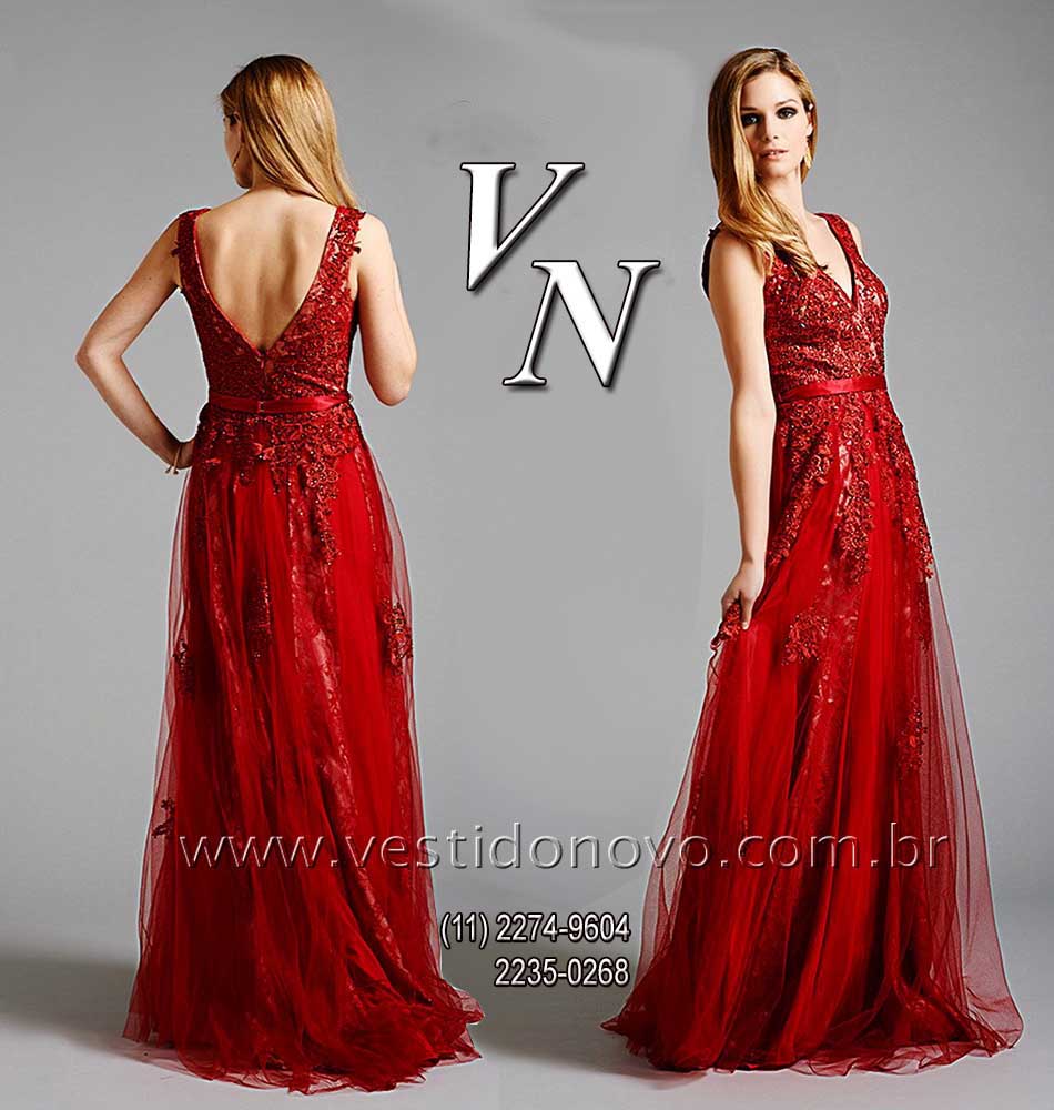 vestido vermelho me de noiva com renda no busto importado - aclimao, vila mariana, cambuci, (11) 2274-9604 ou 2235-0268