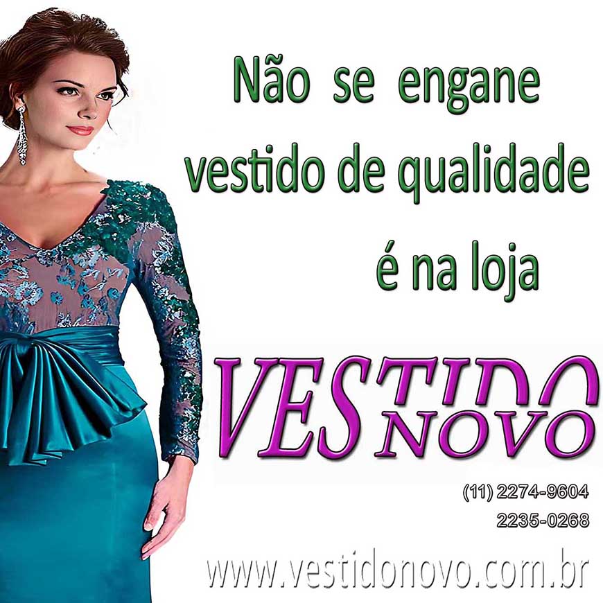 Vestido de Festa para M�e da Noiva, M�e de Noivo, M�e de Debutante, Bodas de Prata, Loja Especializada