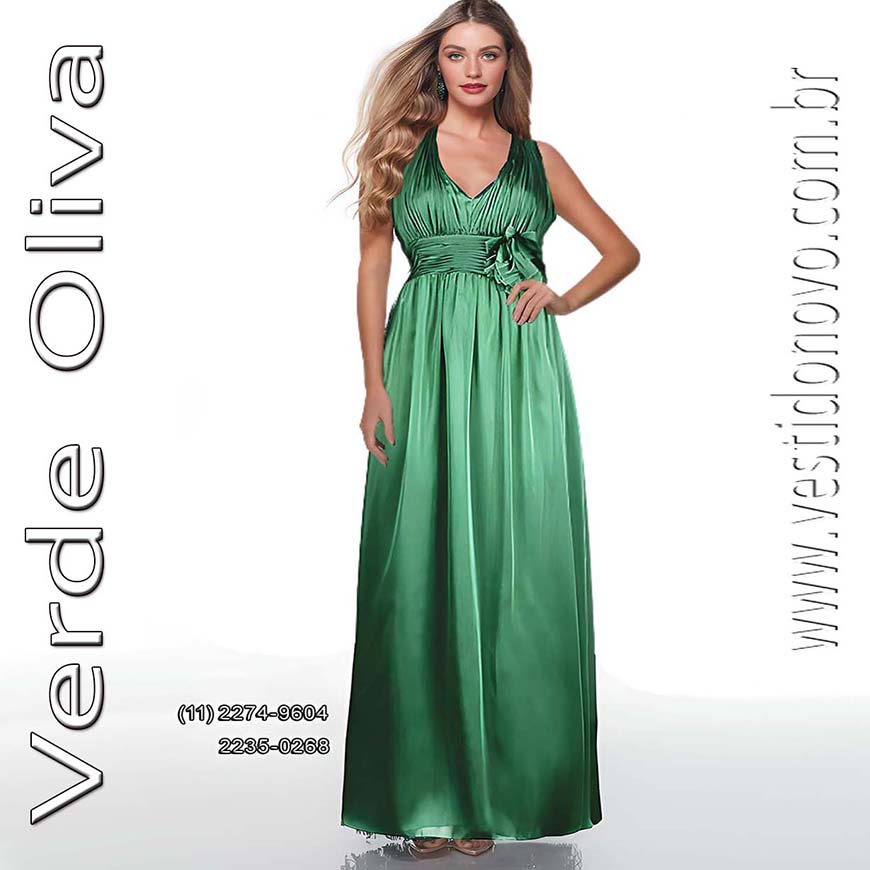 Vestido de festa verde oliva, plus size, m�e da noiva, S�o Paulo