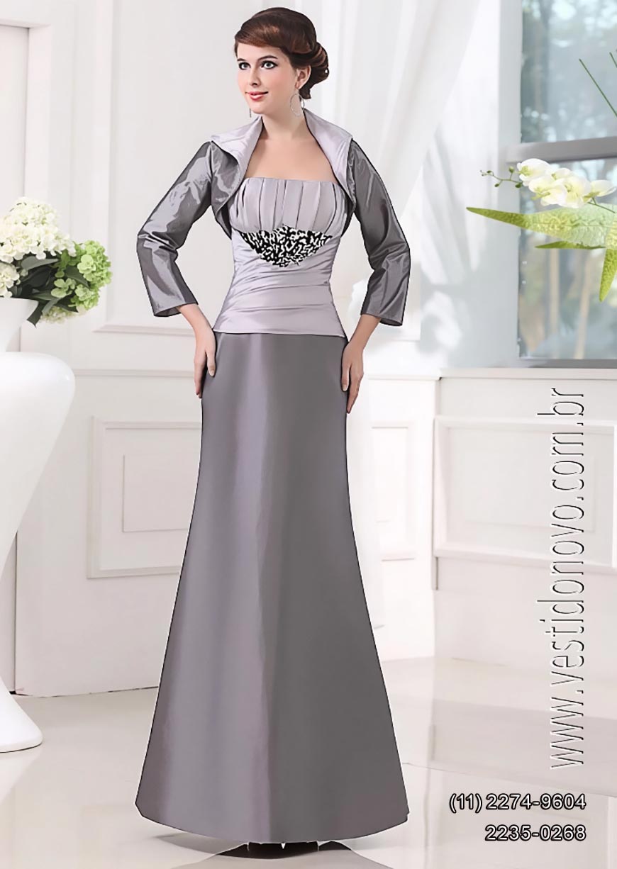 vestido para m�e da noiva, sereia, com boelro de manga , S�o Paulo